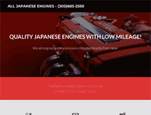 Tablet Screenshot of alljapaneseengines.com